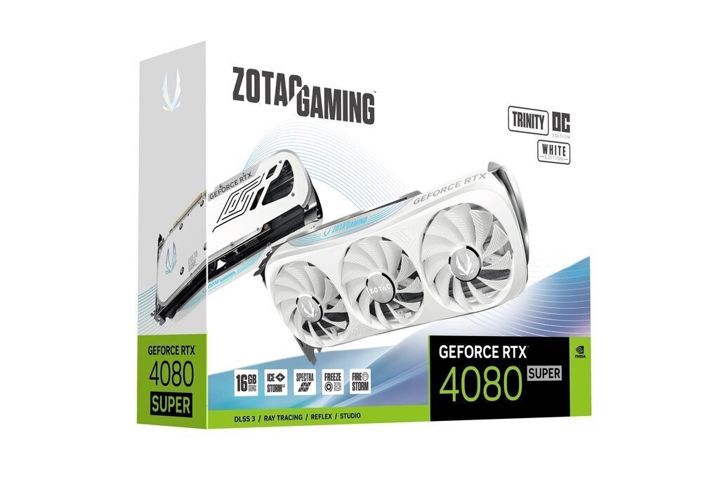 Zotac Gaming GeForce RTX 4080 Super Trinity OC White Edition ZT-D40820Q-10P цена и информация | Videokartes (GPU) | 220.lv