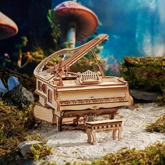 Muzikāls 3D koka konstruktors Robotime Magic Piano cena un informācija | Konstruktori | 220.lv