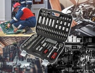 Торцевые ключи Mar-Pol M58220 + комбинированные ключи Mar-Pol M58145 цена и информация | Механические инструменты | 220.lv