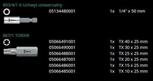 Набор инструментов Wera из 7 предметов. цена и информация | Механические инструменты | 220.lv