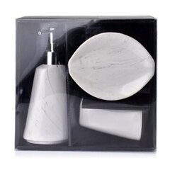 Odette White Marble vannas istabas komplekts cena un informācija | Vannas istabas aksesuāri | 220.lv