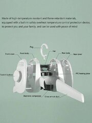Портативная сушилка для одежды, Electronics LV-228, 1 шт цена и информация | Сушка белья | 220.lv