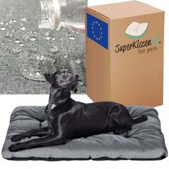 Лежак для собаки с подушкой SuperKissen24, серый, 100x70 см цена и информация | Лежаки, домики | 220.lv