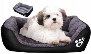 Gulta suņiem, melna, 50x46cm cena un informācija | Suņu gultas, spilveni, būdas | 220.lv