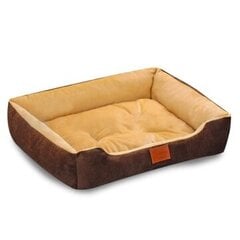 Манеж для собаки Be-active.pl, оттенки коричневого, оттенки оранжевого, 68x58 см цена и информация | Лежаки, домики | 220.lv