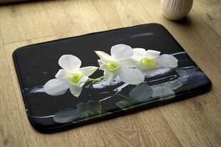 Vannas istabas paklājs Orhidejas, 75x45 cm cena un informācija | Vannas istabas aksesuāri | 220.lv