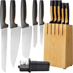Набор ножей в блоке Fiskars Functional Form, 5 шт. цена и информация | Ножи и аксессуары для них | 220.lv