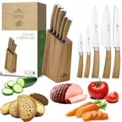 Набор ножей в блоке Gerlach Natur, 5 шт. цена и информация | Ножи и аксессуары для них | 220.lv