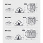 Četrvietīga telts pārgājieniem Naturehike P-series 4, zila cena un informācija | Teltis | 220.lv