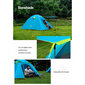 Četrvietīga telts pārgājieniem Naturehike P-series 4, zila cena un informācija | Teltis | 220.lv