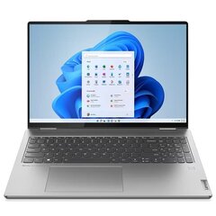 Lenovo Yoga 7 16ARP8, 16'', touch, WUXGA, Ryzen 5, 16 GB, 512 GB, Radeon 660M, SWE, arctic gray cena un informācija | Portatīvie datori | 220.lv