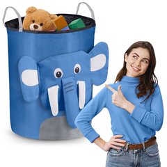 Корзина для игрушекСиний слон. цена и информация | Игрушки для малышей | 220.lv