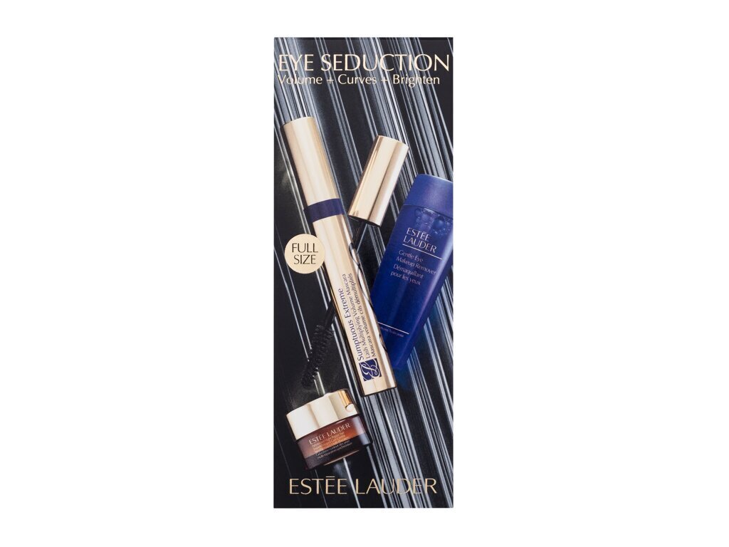 Deluxe Estee Lauder Extreme komplekts: skropstu tuša 8 ml + acu kosmētikas noņemšanas līdzeklis 30 ml + nakts atjaunojošš acu krēms 5 ml цена и информация | Acu ēnas, skropstu tušas, zīmuļi, serumi | 220.lv