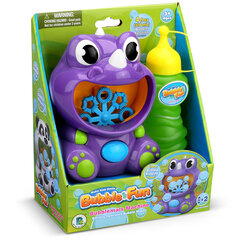 Ziepju burbuļpūtējs Dinozaurs Bubble Fun, violets, 10,5x7x13 cm цена и информация | Игрушки для песка, воды, пляжа | 220.lv