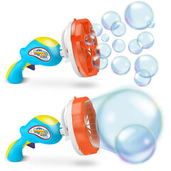 Ziepju burbuļu pūšanas mašīna Bubble Fun, zila, 21x13x13 cm ​ cena un informācija | Ūdens, smilšu un pludmales rotaļlietas | 220.lv