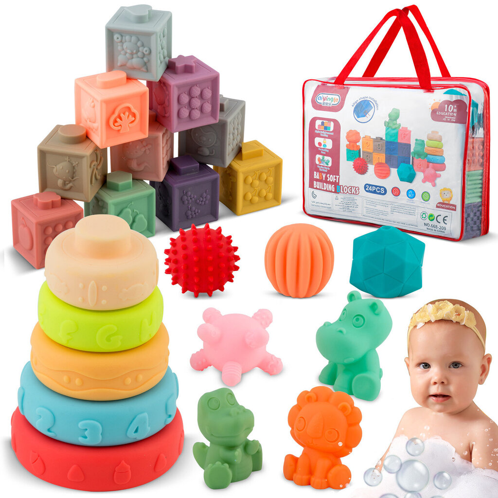 Vannas rotaļlietu komplekts Ricokids, RK-756 цена и информация | Rotaļlietas zīdaiņiem | 220.lv