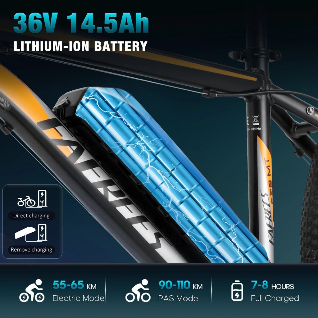 Elektriskais velosipēds Fafrees F28 MT, 27.5", balts cena un informācija | Elektrovelosipēdi | 220.lv