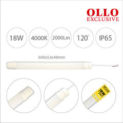 Линейный потолочный светильник Ollo Exclusive LED, 60 см, FF102-18Вт цена и информация | Светодиодные ленты | 220.lv