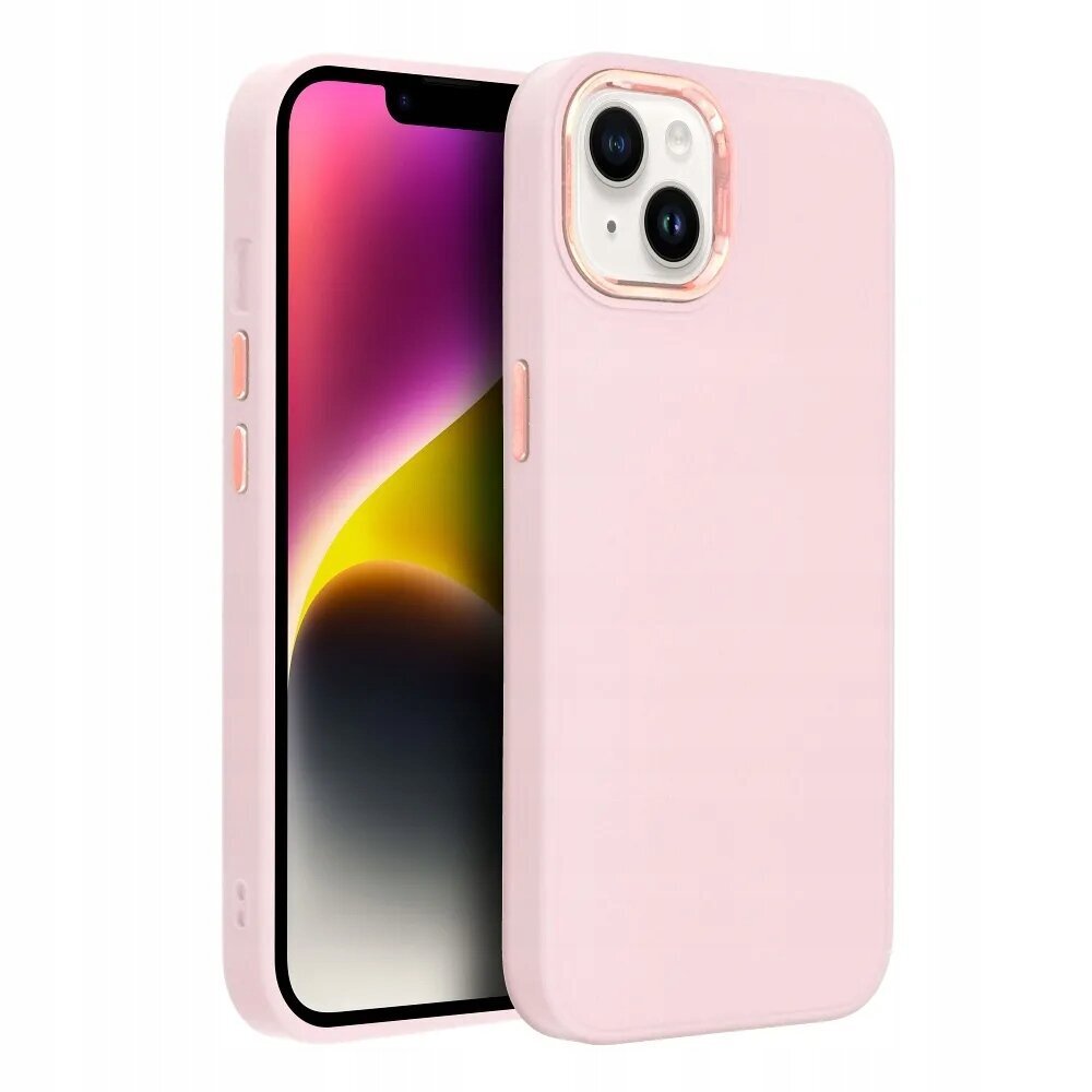 Fusion Frame silikona aizsargapvalks Samsung A256 Galaxy A25 5G rozā cena un informācija | Telefonu vāciņi, maciņi | 220.lv