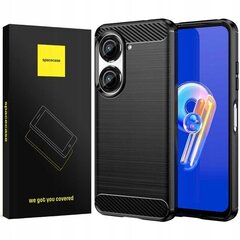 SC Carbon Asus Zenfone 9 / 10, Melnā Krāsa цена и информация | Чехлы для телефонов | 220.lv