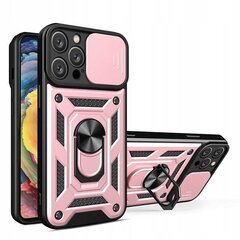 Spacecase iPhone 14 Pro Max roze Camring ādas apvalks cena un informācija | Telefonu vāciņi, maciņi | 220.lv