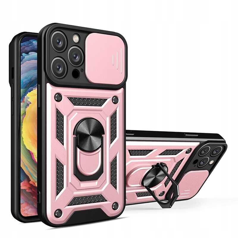 Spacecase iPhone 14 Pro Max roze Camring ādas apvalks цена и информация | Telefonu vāciņi, maciņi | 220.lv