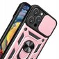 Spacecase iPhone 14 Pro Max roze Camring ādas apvalks cena un informācija | Telefonu vāciņi, maciņi | 220.lv