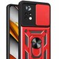 SC Camring Poco X4 Pro 5G sarkans - Jaunchuvi, pieturuleduss plecu atbalstam, orģinālais iepakojums - Spacecase cena un informācija | Telefonu vāciņi, maciņi | 220.lv