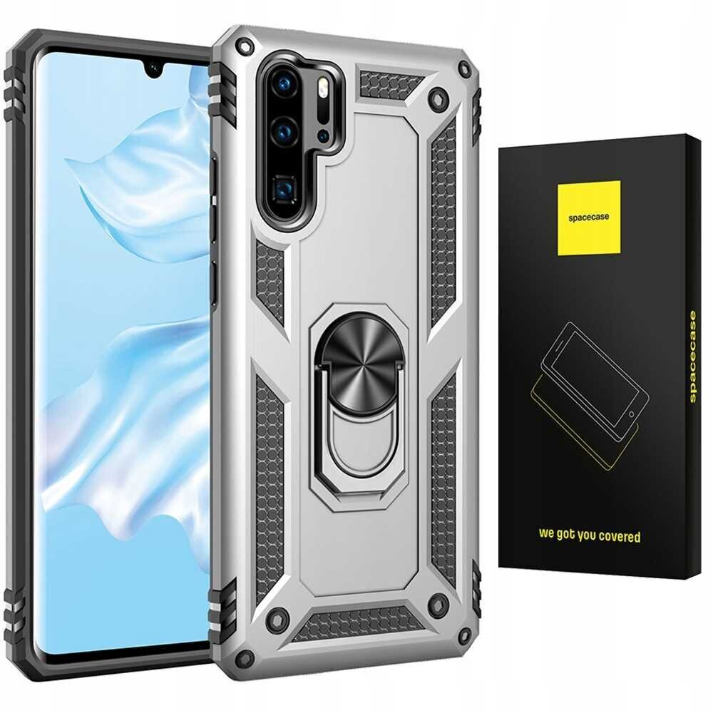 Huawei P30 Pro Sudraba krāsā, Spacecase Ring NX Plecu Fiksators cena un informācija | Telefonu vāciņi, maciņi | 220.lv