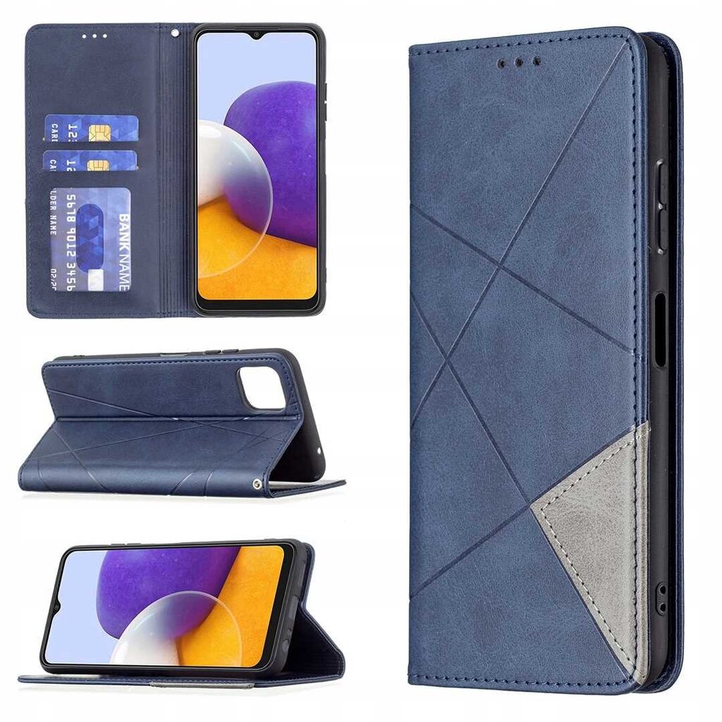 ZAPS Origami Galaxy A22 5G zils skāropļa vāciņš cena un informācija | Telefonu vāciņi, maciņi | 220.lv