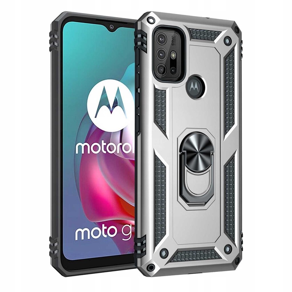 SC Ring NX Motorola Moto G10/G30 sudraba krāsa cena un informācija | Telefonu vāciņi, maciņi | 220.lv