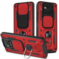 Jauns Spacecase Camring Poco X3 Pro sarkanā krāsā - plecki ar šķūniņu funkciju. цена и информация | Чехлы для телефонов | 220.lv