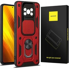 Jauns Spacecase Camring Poco X3 Pro sarkanā krāsā - plecki ar šķūniņu funkciju. цена и информация | Чехлы для телефонов | 220.lv