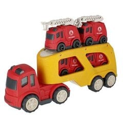 Kravas transportlīdzekļu komplekts, sarkans cena un informācija | Rotaļlietas zēniem | 220.lv