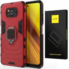 Poco X3 Pro Silikona Aizsargs Roku Instant Funkcija Rūdīts Gredzens: Sarkanā krāsā цена и информация | Чехлы для телефонов | 220.lv