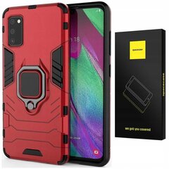 SC X-Ring Galaxy A41 sarkans pārnēsājamais vāciņš cena un informācija | Telefonu vāciņi, maciņi | 220.lv