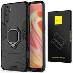 SC X-Ring Oppo Reno 3 melns cena un informācija | Telefonu vāciņi, maciņi | 220.lv