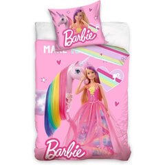 Bērnu gultas veļas komplekts Barbie 140x200, 2 daļas цена и информация | Детское постельное бельё | 220.lv