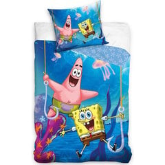 Bērnu gultas komplekts Sponge Bob, 140x200 cm, 2 daļas цена и информация | Детское постельное бельё | 220.lv