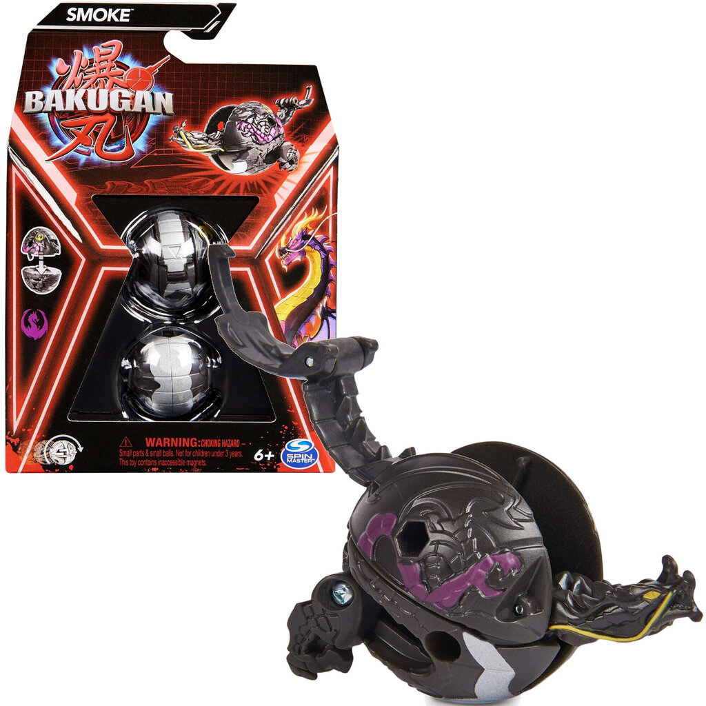 Figūra Bakugan Smoke Black ar kartēm Spin Master, melns цена | 220.lv