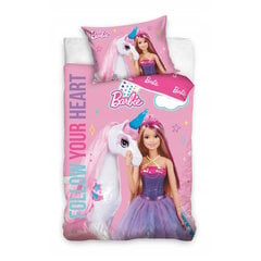 Bērnu gultas veļas komplekts Barbie 100x135, 2 daļas цена и информация | Детское постельное бельё | 220.lv