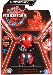 Figūra Bakugan Butterclaw ar kārtīm Spin Master, sarkana cena un informācija | Rotaļlietas zēniem | 220.lv