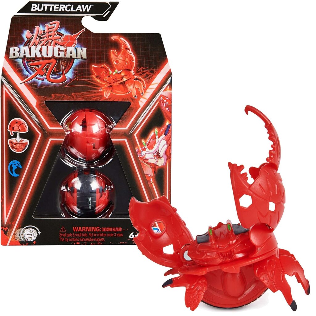 Figūra Bakugan Butterclaw Sarkanā transformējamā kaujas + kartes цена |  220.lv