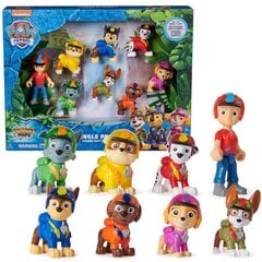 Figūriņu komplekts Paw Patrol (Ķepu Patruļa) Jungle Pups Spin Master, 8gab. cena un informācija | Rotaļlietas zēniem | 220.lv