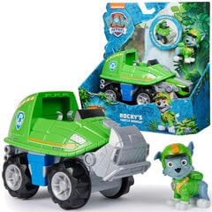 Rotaļu automašīna ar Rocky figūru Paw Patrol (Ķepu patruļa) Jungle Pups цена и информация | Игрушки для мальчиков | 220.lv