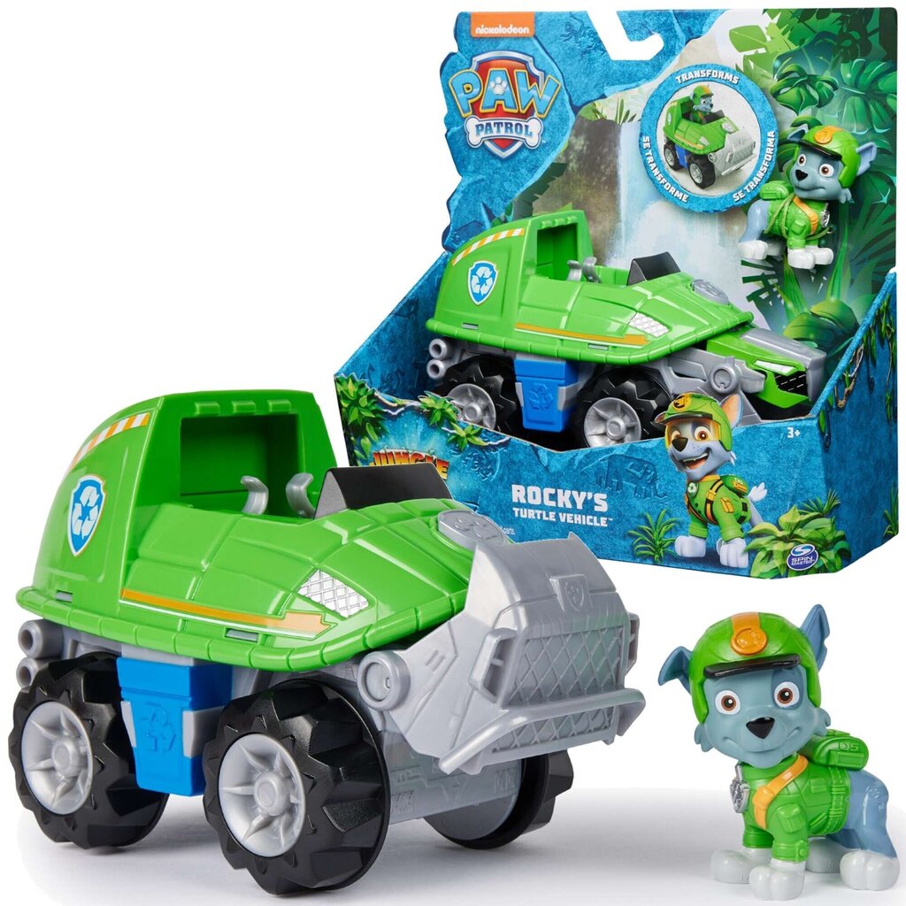 PAW PATROL машинка Jungle Pups - Rocky цена | 220.lv