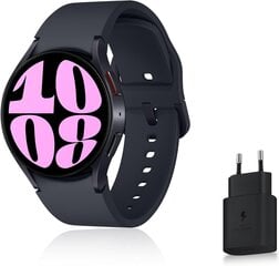 Samsung Galaxy Watch6 40mm Graphite + charger цена и информация | Смарт-часы (smartwatch) | 220.lv