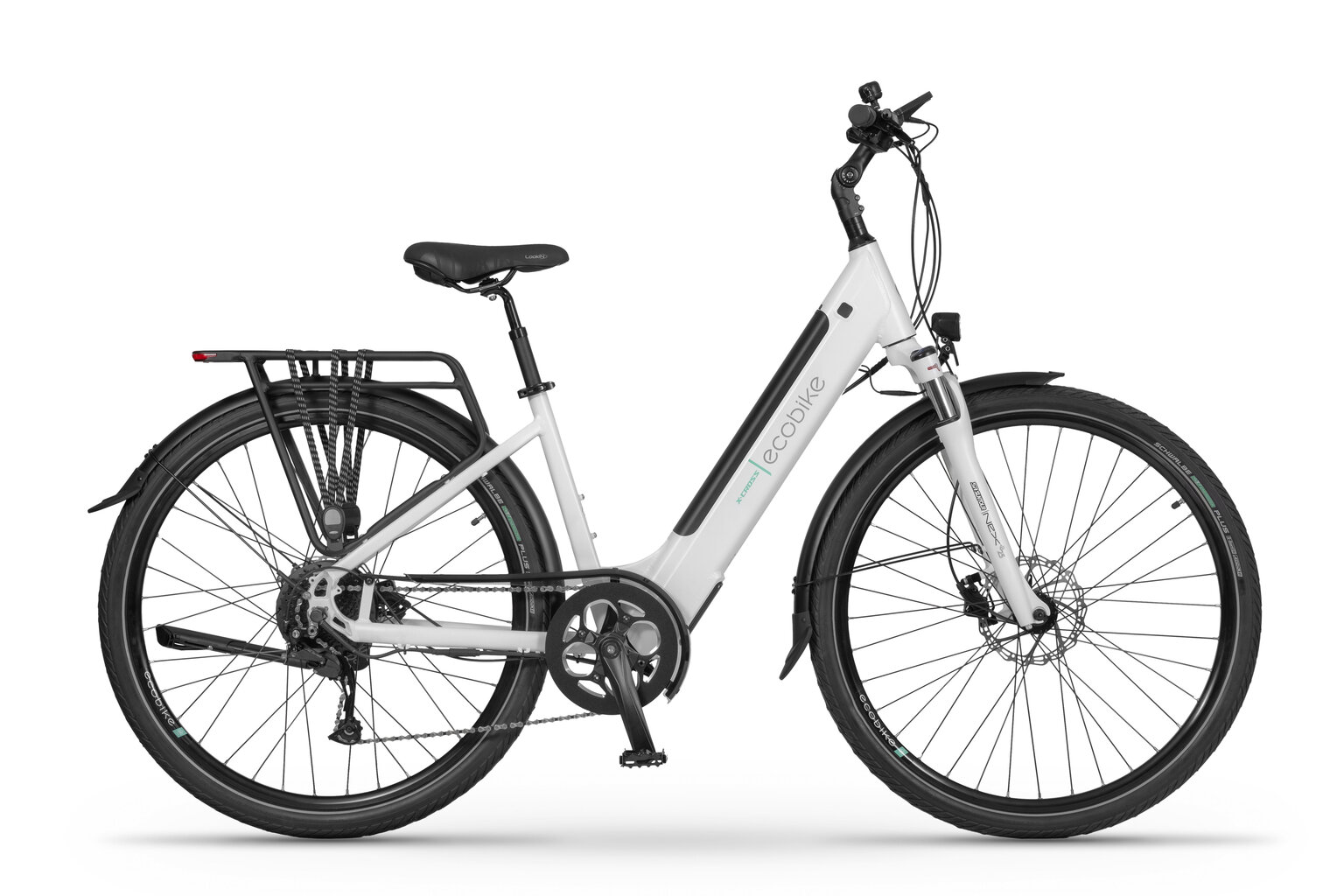 Elektriskais velosipēds Ecobike X-Cross 17,5Ah LG 17", 28", balts cena un informācija | Elektrovelosipēdi | 220.lv