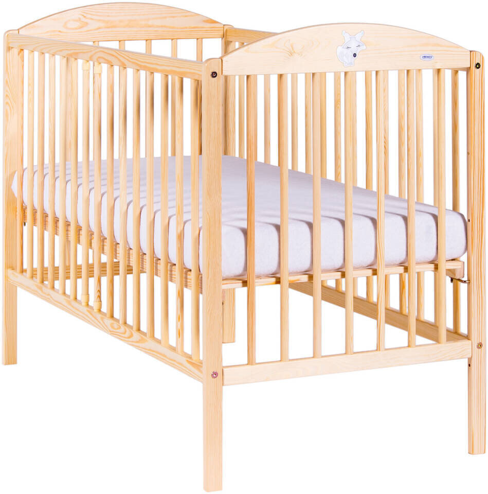 Bērnu gultiņa 124x65x92cm, brūna cena un informācija | Bērnu gultas | 220.lv