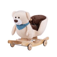 Šūpuļkrēsls ar riteņiem, rotaļu lācis cena un informācija | Sēžammaisi, klubkrēsli, pufi bērniem | 220.lv